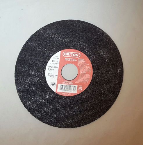 6(SIX)**NEW**Griton Cutting Wheel 8&#034; X 1/8