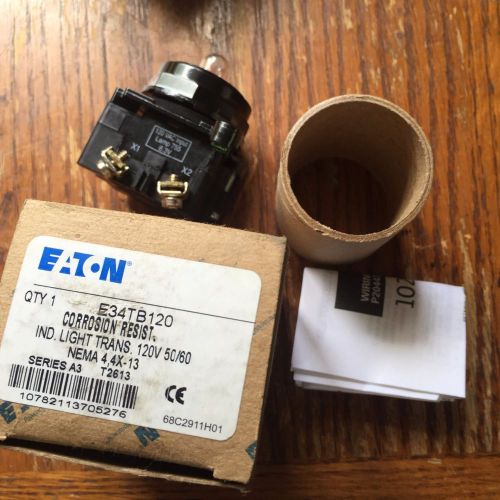 Eaton E34TB120 Indicating Light Transformer NIB