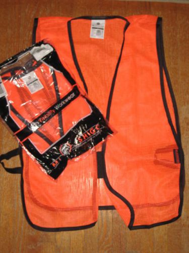 New High VIS Orange mesh safety vest ML KISHIGO workwear Adult Small