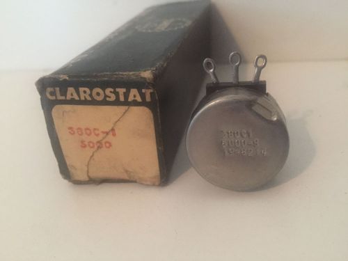 NEW CLAROSTAT 380C1 5000 POTENTIOMETER LONG SHAFT NEW IN BOX
