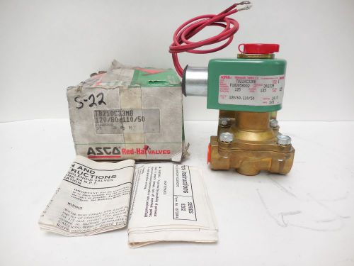 ASCO RED HAT SOLENOID VALVE T8210C33MB  New Open Box