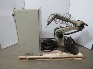 Yaskawa motoman sk16 robot w/controls cables yasnac mrc pendant mm21e &amp; waterjet for sale
