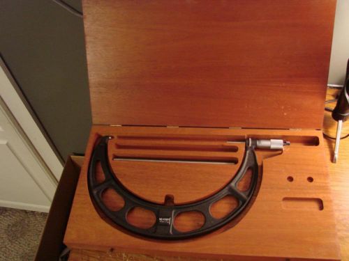 Starrett No. 436M 250mm-275mm Micrometer With Wooden Case NICE
