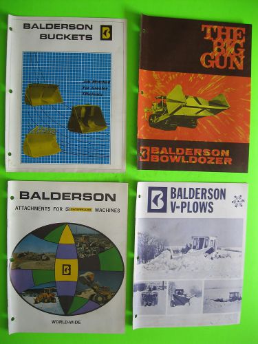 Lot of 4 Balderson Attachment Brochures