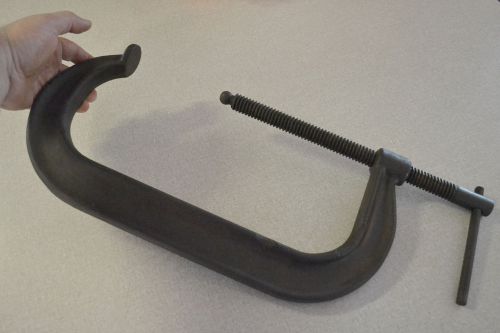 Rare Vintage DIX Forge Co. 12&#034; Deep Throat C Clamp NO. 412