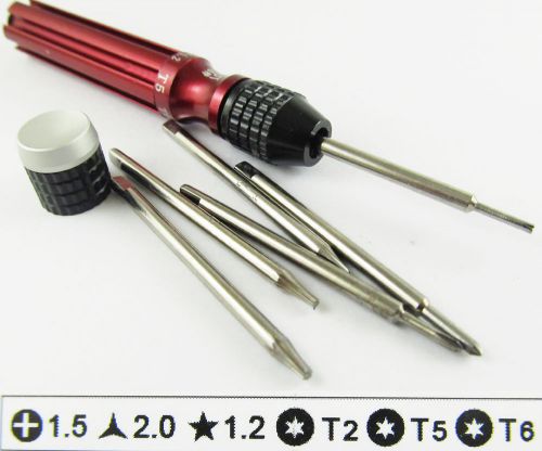 5set best 889b 6 in 1 multi-function kit set screwdriver t2/t5/t6/ph000/1.2/y2.0 for sale