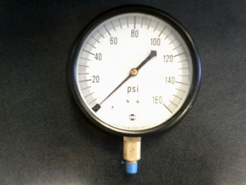 USG 6&#034; pressure gauge 0-160 PSI 1/4&#034; NPT bottom connection U.S. US flange