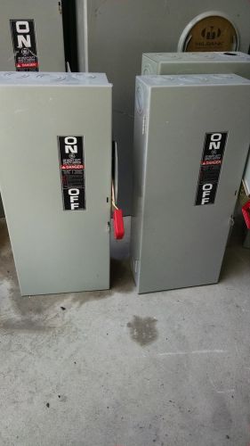 GE TH3362 60amp 600v fusible fused disconnect  switch 3phase 3wire