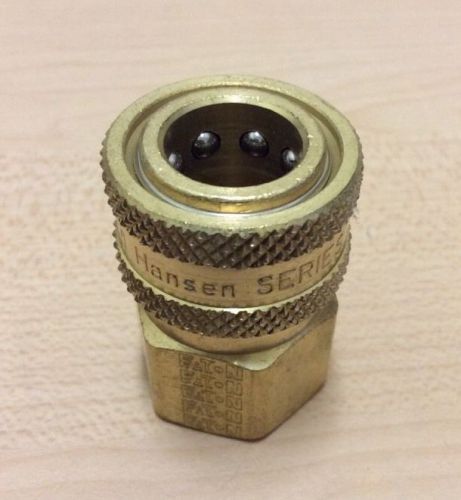 Power pressure washer fitting 3/8&#034; fpt female threaded 3/8&#034; quick connect hansen for sale