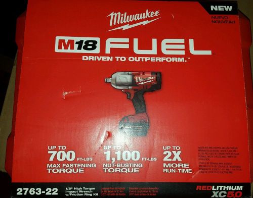 M18 FUEL MODEL 2763-22, 1/2&#034; HIGH TORQUE IMPACT WRENCH