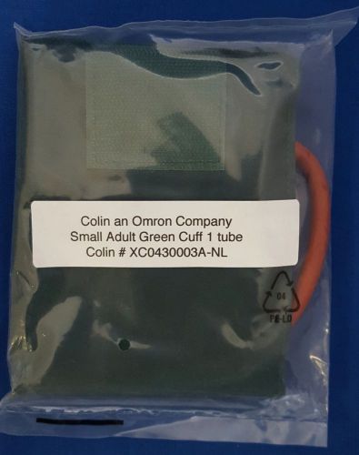Colin Omron Blood Pressure Cuff Small, Adult, Green, 1 Tube - NEW