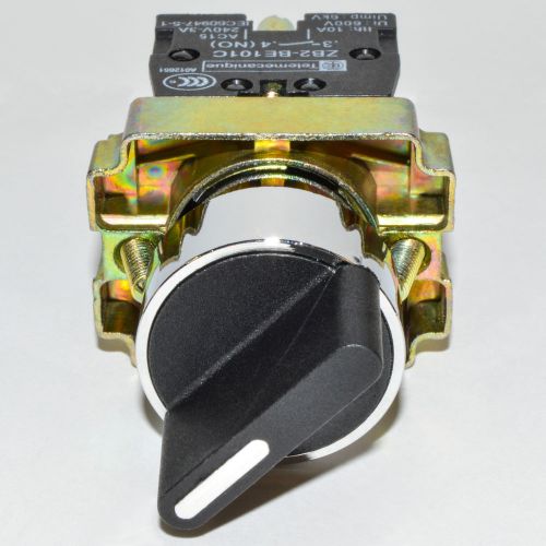 (2 pcs) xb2-bd25 on-off 2-position 2n/o latching rotary selector switch for sale