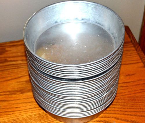 6 Commercial American MetalCraft Aluminum Cake Baking Pans 8.25 x 2 inches