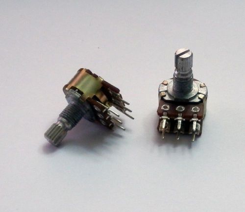 2pcs 15mm 10K OHM Linear Dual Taper Rotary Potentiometers RD1480-02B