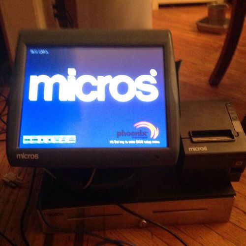 MICROS WS5A POS TERMINAL W/ CASH DRAWER TM T88V Printer