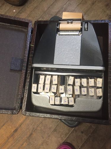 Stenography Vintage Court Reporting Machine With Case Short Hand by Stenotype