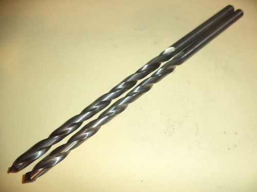 11/32&#034; DIA. 2 FLUTE FINE GRAIN SOLID CARBIDE COOLANT FED DRILL W .345&#034; DIA. SHAN