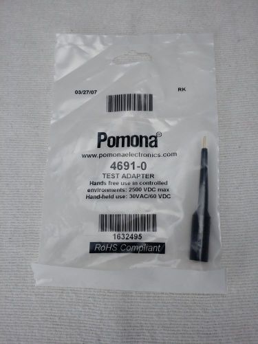New Pomona Test Adapter #22 Sockets 4691-0 Black, 5 Pack