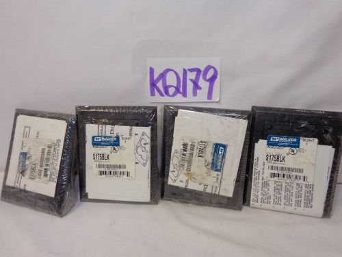 LOT OF 4 WIREMOLD S175BLK S-175-BLK BLACK DUAL DUPLEX UNDER FLOOR RACEWAY NEW