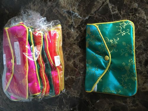 Set Of 12 Silk pouches - Assorted Colors