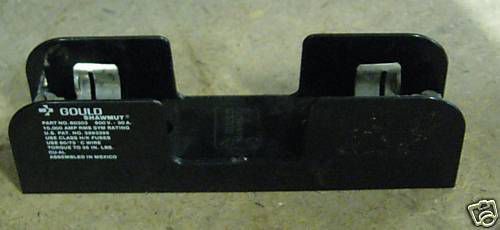 Gould shawmut fuse block holder, # 60303, 30a, 600v, used, warranty for sale
