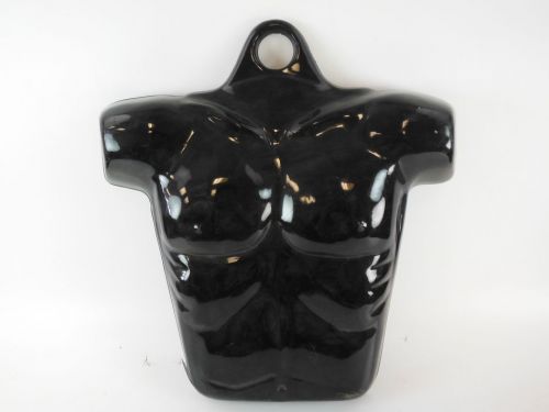 1 pcs. black half round hollow light plastic chest form for sale