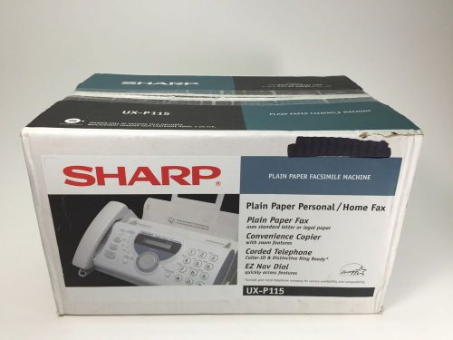 New In Box SHARP UX-P115 Fax Machine COPIER Telephone Plain Paper Office Home
