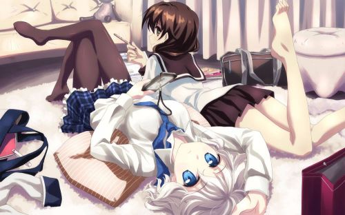 Girls Anime,Canvas Print,Wall Art,Decal,Banner,Anime,HD