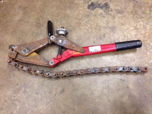 Wheeler rex 490-12 ratchet operated soil pipe cutter w/ 24&#034; chain for sale