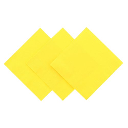 Royal Yellow Disposable Beverage Napkin, Case of 1,000, BEVNAP1M-YEL