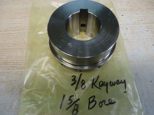 Rexnord 7300330 omega coupling hub, 1-5/8&#034; id, 3/8&#039; keyway 3.65&#034; od for sale