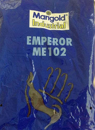 **size m/8.5 marigold industrial emperor heavy duty natural rubber gloves me102 for sale