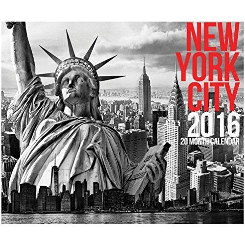 Universal Souvenir 2016 Large Black &amp; White New York City Photo 20 Month