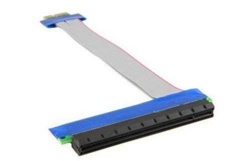 10pcs/lot Flexible PCIE PCI-Express cable X1TO X16 Riser Card Extender 1x to 16x