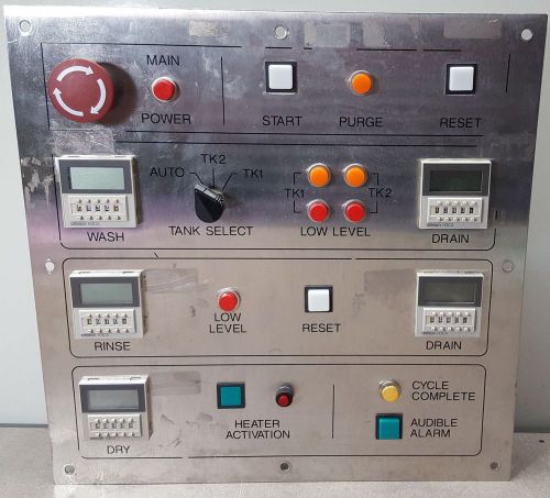 Timer control panel for hybrid microsystems RB-1150 solvent recovery