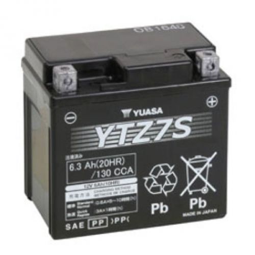 BATTERY YUASA,12V,MOTOCYCLE,YTZ7S,130CCA,6AH