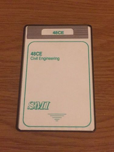 SMI Civil Engineering Card for HP 48GX Calculator