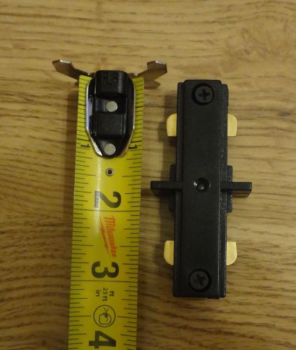 Juno Track Lighting Trac Master Miniature Straight Connector, Black Color