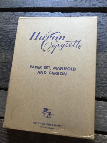 Huron Copysette 500 Carbon Paper Sets Manifold Pull Out Style - One Box