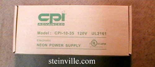 CPI Advanced Electronic / Coil 10,000 volt 35 ma Neon Transformer, Power Supply