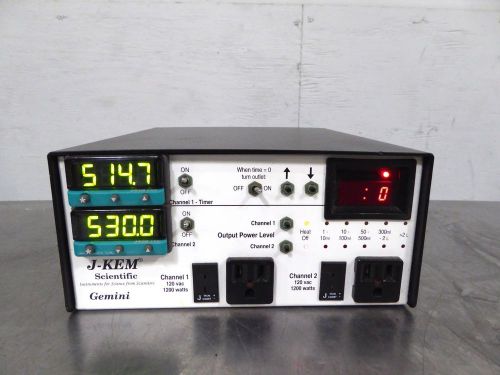 S128547 j-kem scientific gemini 3300 dual channel temperature controller for sale