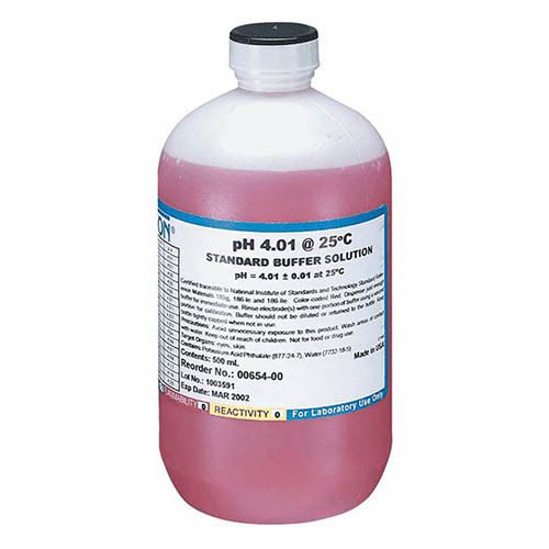 Oakton WD-00654-00 pH 4.01 Buffer, 500 mL Bottle