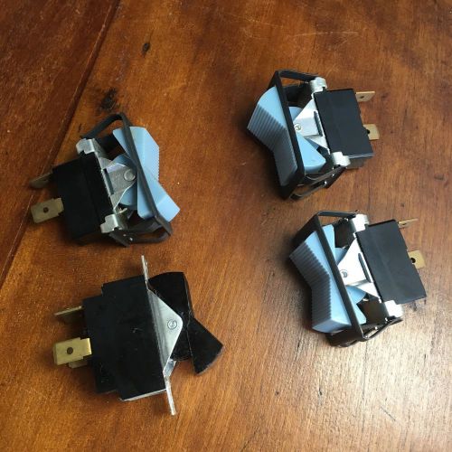 Lot of 4 Vintage 2 Position Rocker Switches, 1 1/2&#034;