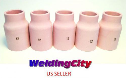 5 large gas lens ceramic cups 53n87 (#12) all tig welding torch (u.s. seller) for sale