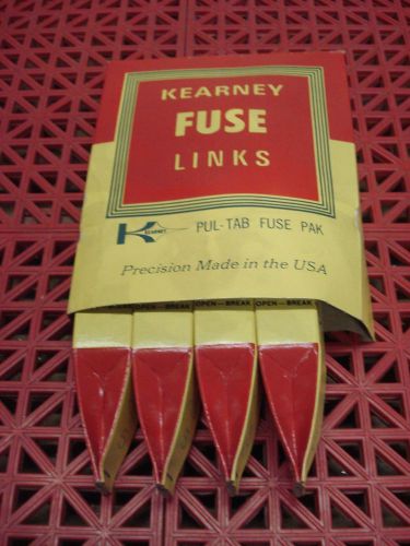 Lot of 4 kearney fitall fuse link ks 5a cat. 21005 cooper power systems  new for sale