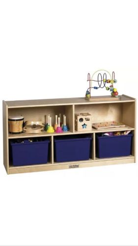 Ecr4kids 5 compartment birch storage cabinet  24&#034;  natural for sale