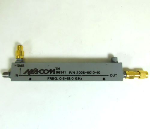M/A COM 2026-6010-10 .5-18GHZ RF Directional Coupler