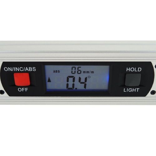 400mm gauge spirit level angle finder ruler tool digital inclinometer protractor for sale
