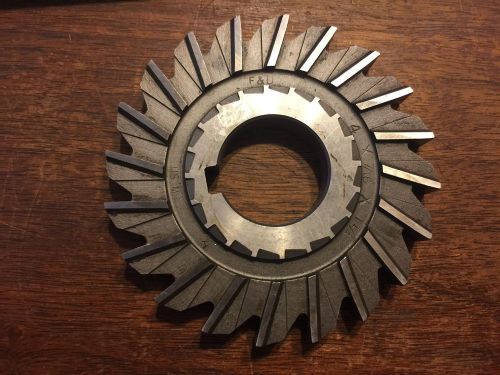 F &amp; D Straight Tooth Side Milling HSS Cutter 4&#034; x 7/16&#034; x 1-1/4&#034;