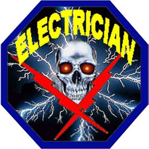 Hard hat stickers,  electrician ce-3 for sale